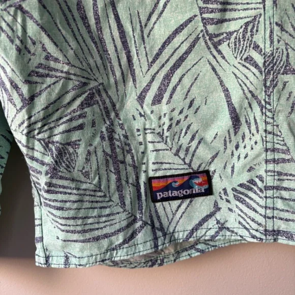 Patagonia Mens Stretch Wavefarer Boardshorts 21" Rain Fern Speckle Green Size 30 - Picture 4 of 5